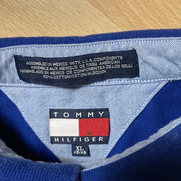 Men’s XL Tommy Hilfiger royal blue polo - Picture 2 of 4